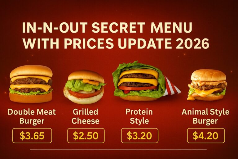 In N Out Secret Menu Prices