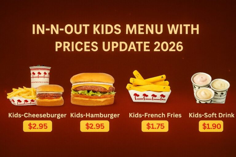 in N Out Kids Menu 2026