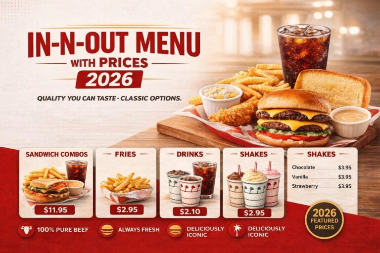 In N Out Menu With Prices 2026