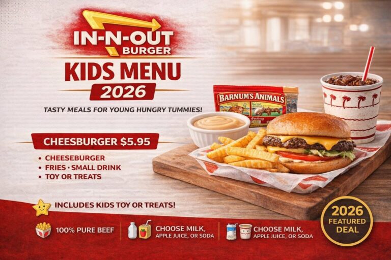 in N Out Kids Menu 2026