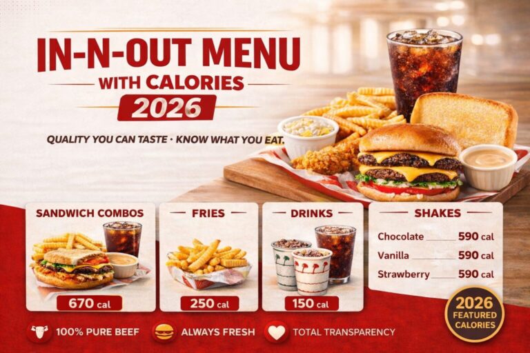 In N Out Menu with Calories 2026